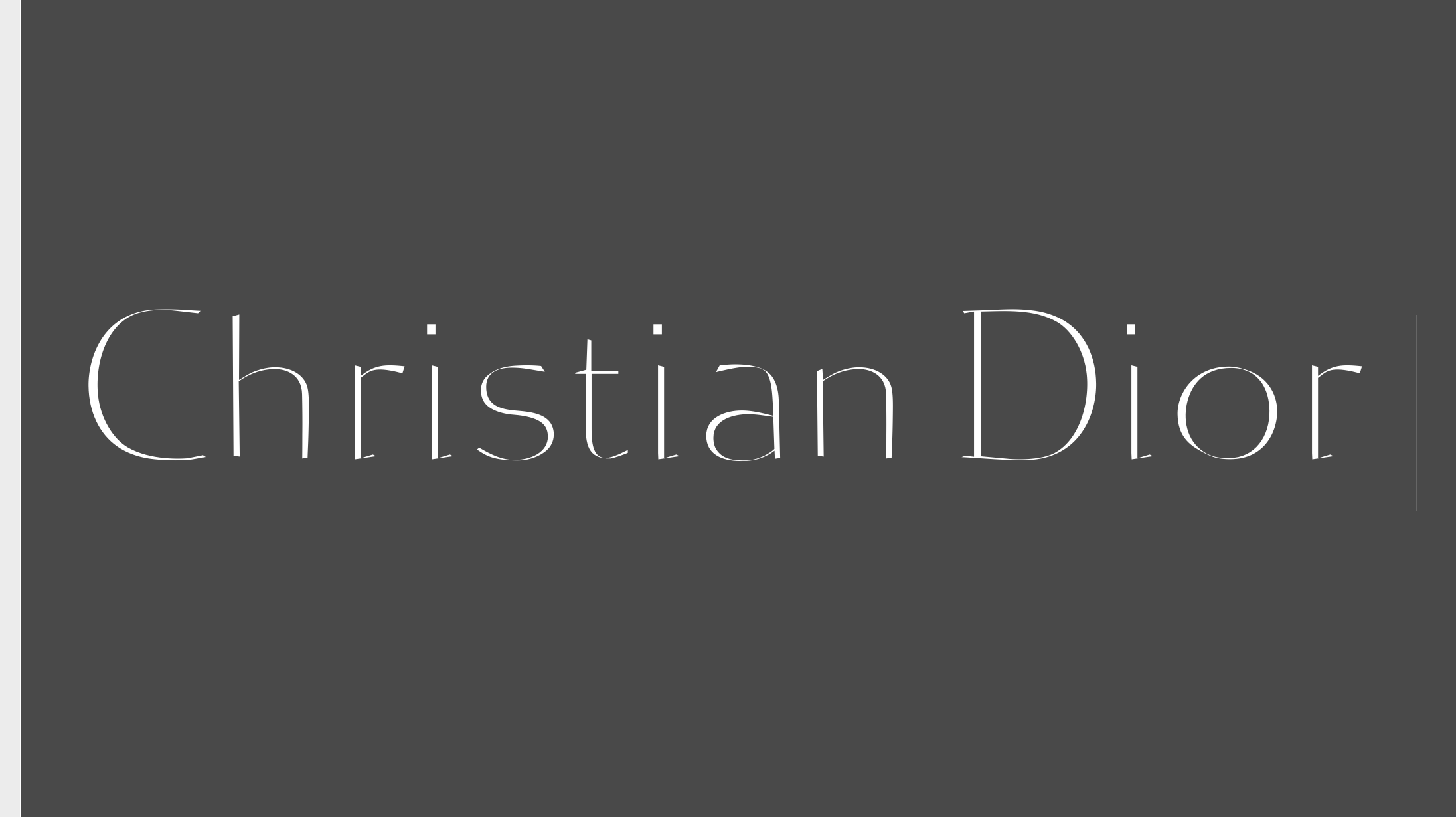 ‘<em>Christian Dior</em>’ Metrics · <em>Reflection</em> Typeface