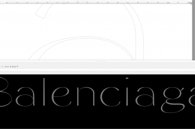 Working on <em>Girl Editor</em> for a <em>Balenciaga</em> lettering
